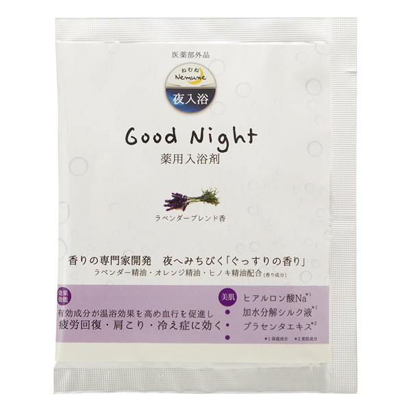 入浴剤 >> バスパウダー（100円～） >> ねむね Good Night 薬用入浴剤