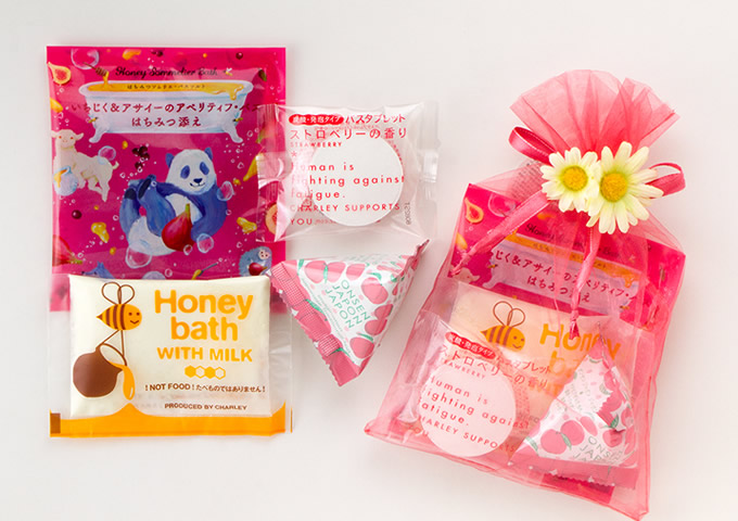 入浴剤プチギフト >> ～700円 >> マーガレットオーガンジーギフト レッド